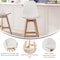 Flash Furniture 27 Inch White Plastic and LeatherSoft Barstools, PK 2 CH-210925-7-WH-GG - alternate 8
